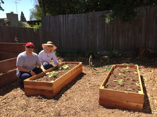 New raised beds give access to more student plantings.