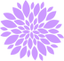 An illustrated image of a purple flower.