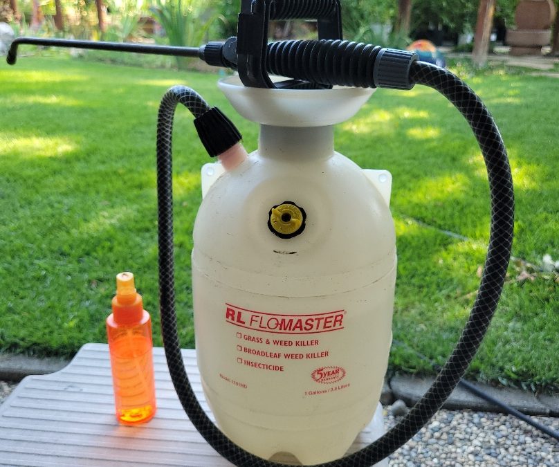 An RL Flo-Master gallon sprayer.